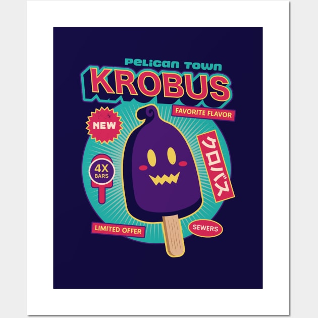 Krobus Ice Cream Wall Art by Lagelantee